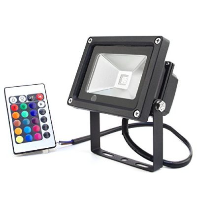 Zitrades Flood Light LED Outdoor Spotlight DC 12V 10w RGB Color Changing Led Christmas Lights